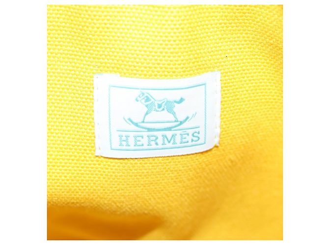 Hermès HERMES Animo Pixel GM Hand Bag Canvas Light Blue Silver - vista 12