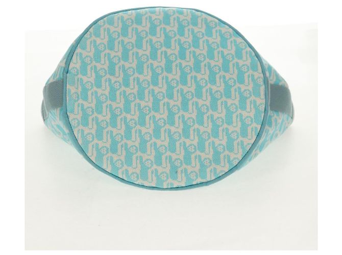 Hermès HERMES Animo Pixel GM Hand Bag Canvas Light Blue Silver - vista 5