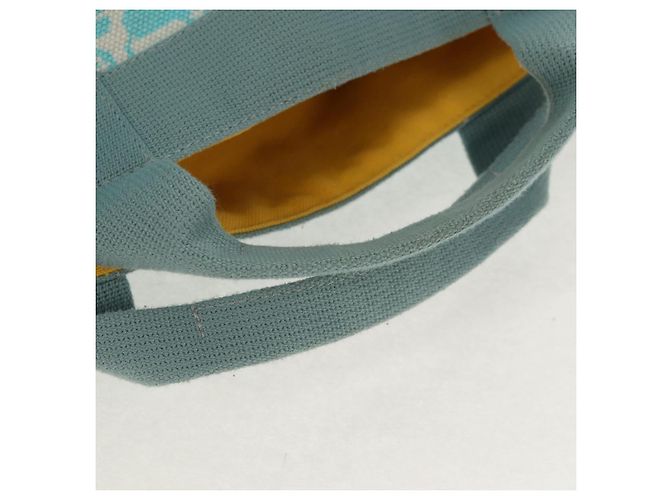 Hermès HERMES Animo Pixel GM Hand Bag Canvas Light Blue Silver - vista 7