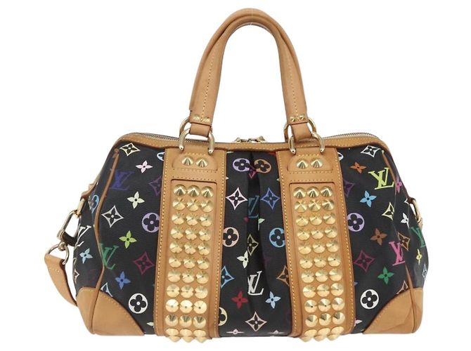 LOUIS VUITTON Monogram Multicolor Courtney MM Bag 2way Black M45642 - vista 3