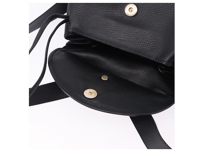 Christian Dior Backpack Leather Black Gold Tone - vista 10