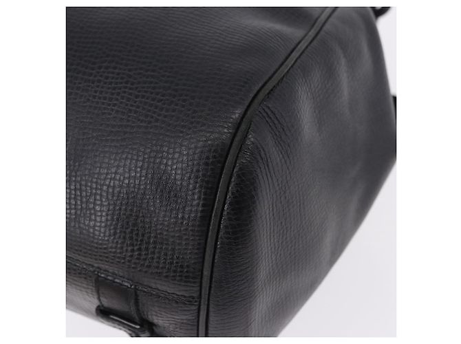 Christian Dior Backpack Leather Black Gold Tone - vista 15