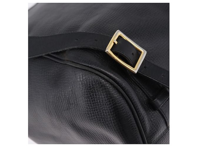 Christian Dior Backpack Leather Black Gold Tone - vista 16