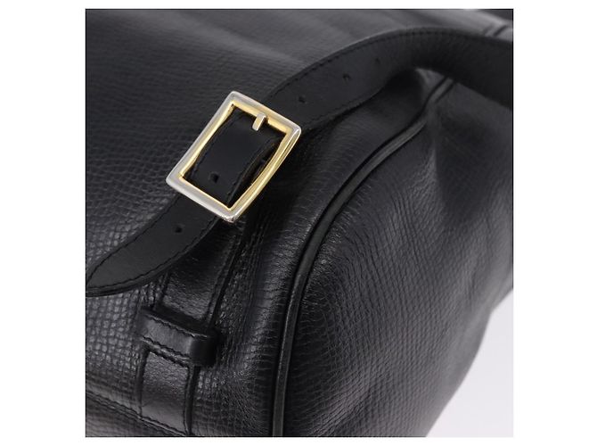 Christian Dior Backpack Leather Black Gold Tone - vista 9
