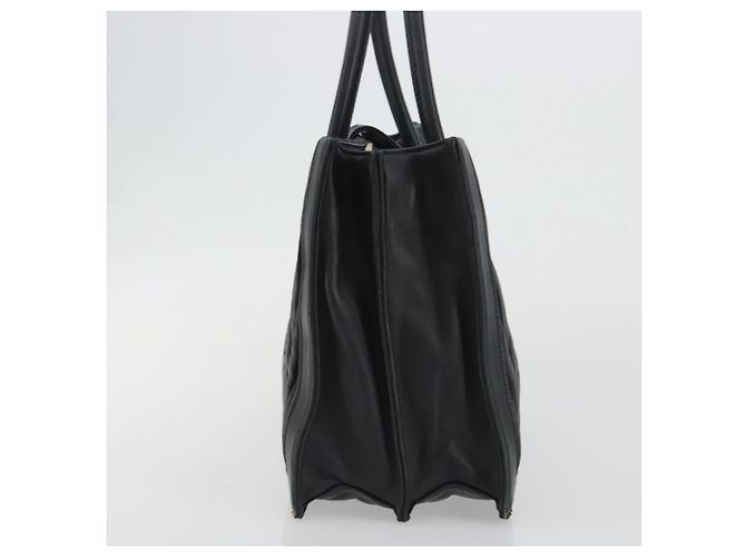 Miu Miu Matelasse Hand Bag Leather Black Gold - vista 4