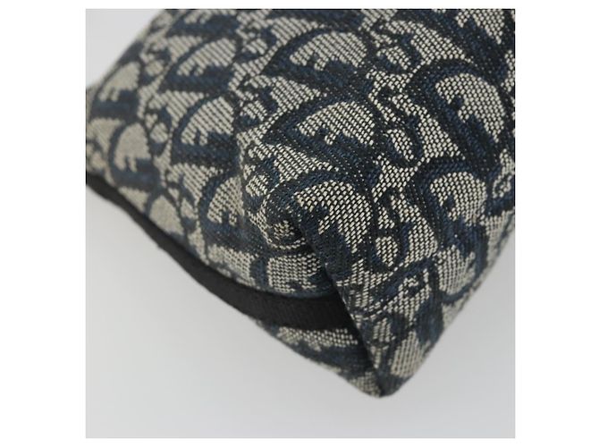 Christian Dior Trotter Canvas Shoulder Bag Navy Silver - vista 17