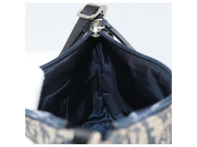 Christian Dior Trotter Canvas Shoulder Bag Navy Silver - vista 20
