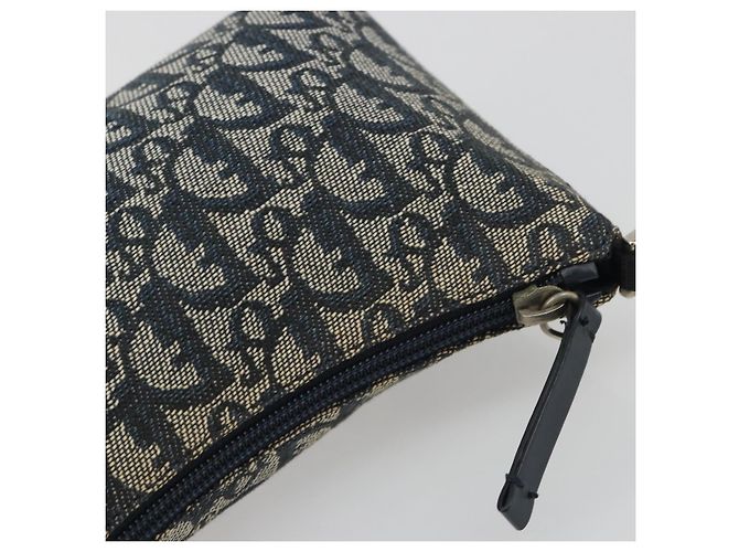 Christian Dior Trotter Canvas Shoulder Bag Navy Silver - vista 7