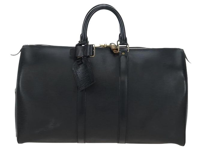 LOUIS VUITTON Epi Keepall 45 Boston Bag Black M42972 LV - vista 13