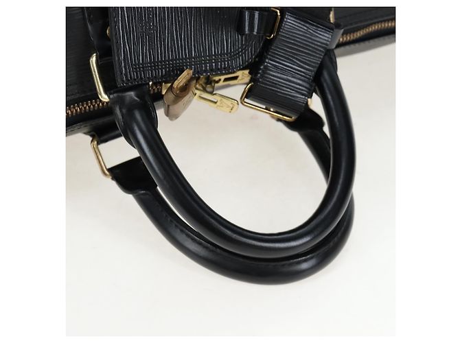 LOUIS VUITTON Epi Keepall 45 Boston Bag Black M42972 LV - vista 7