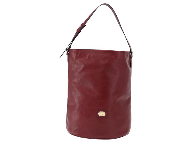 GUCCI Bolsa de ombro em couro vermelho prata 598086 - vista 13