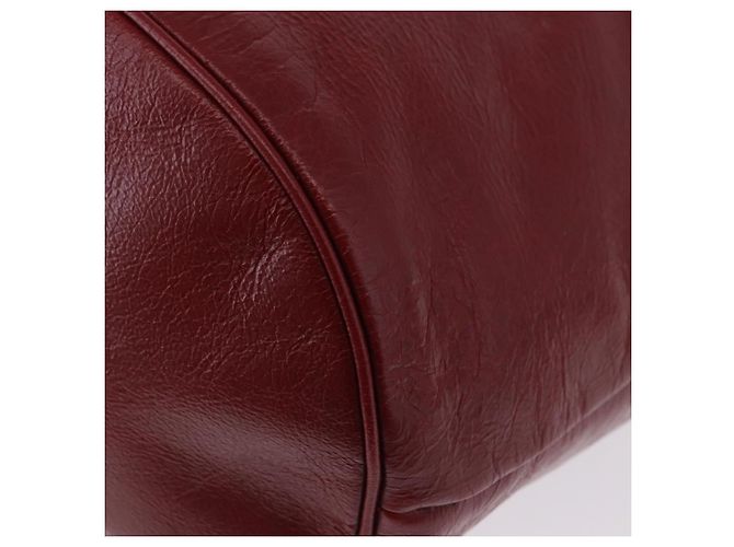 GUCCI Bolsa de ombro em couro vermelho prata 598086 - vista 14