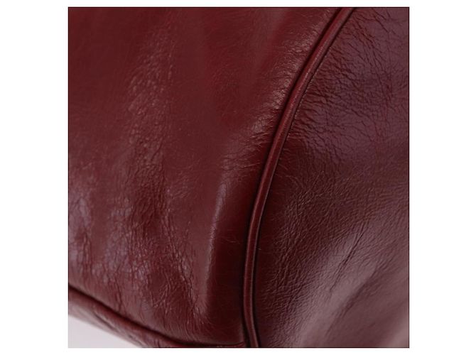 GUCCI Bolsa de ombro em couro vermelho prata 598086 - vista 15