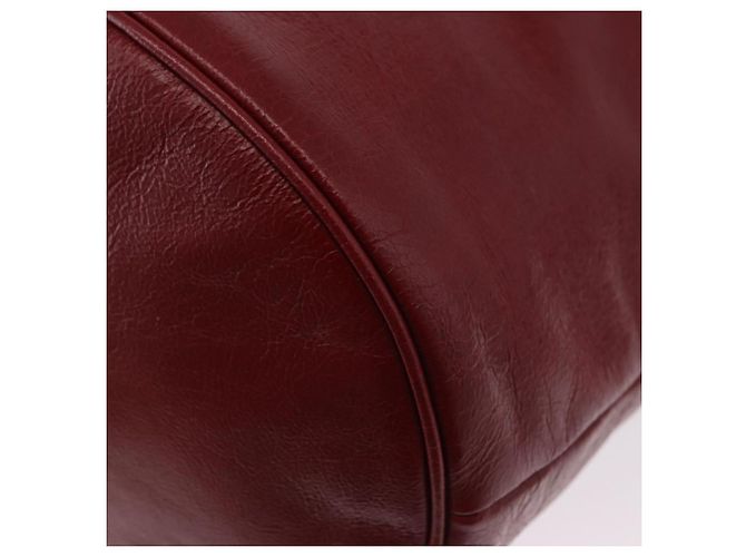 GUCCI Bolsa de ombro em couro vermelho prata 598086 - vista 16
