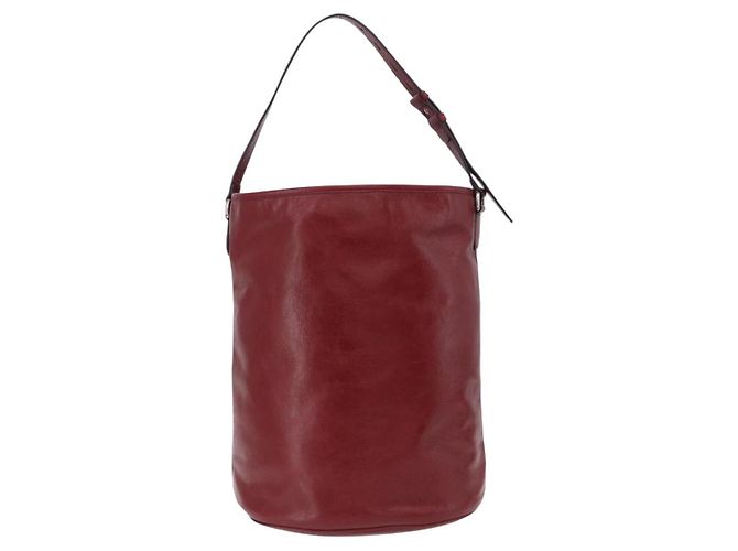 GUCCI Bolsa de ombro em couro vermelho prata 598086 - vista 2