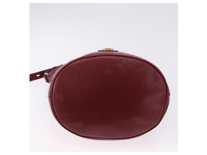 GUCCI Bolsa de ombro em couro vermelho prata 598086 - vista 5