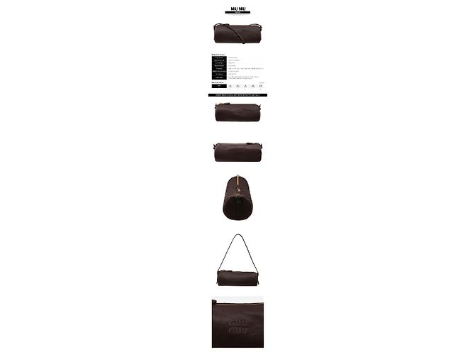 Miu Miu Borsa a tracolla a pochette in pelle Marrone - vista 2