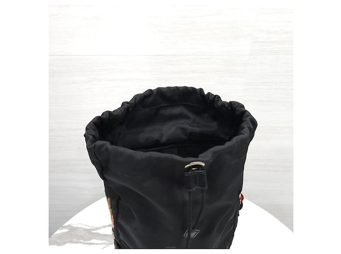 Gucci Techno Canvas Tiger Head Backpack Black - view 6