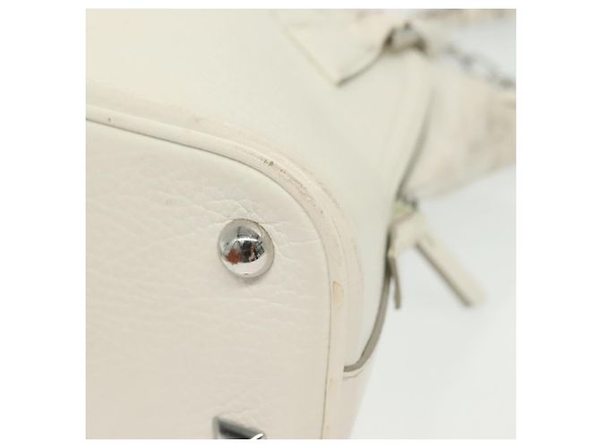 Maison Martin Margiela Maison Margiela 5AC Mini Hand Bag Leather 2way White Silver - vista 18