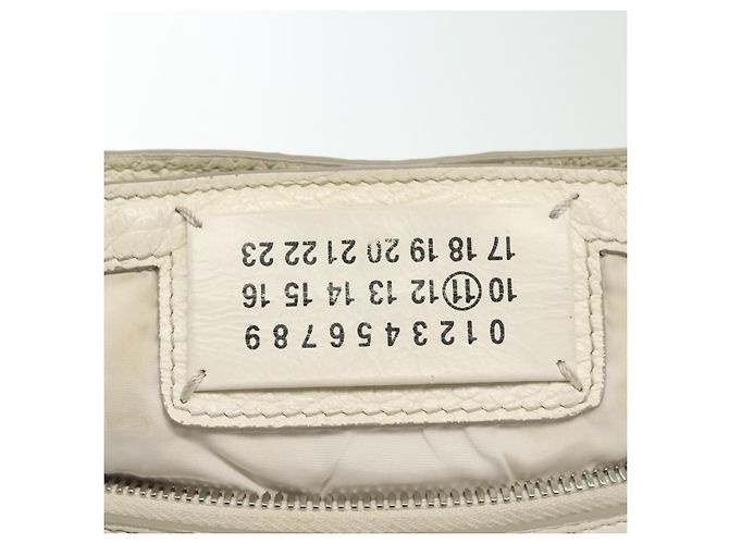 Maison Martin Margiela Maison Margiela 5AC Mini Hand Bag Leather 2way White Silver - vista 19