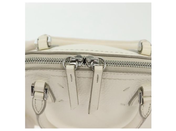 Maison Martin Margiela Maison Margiela 5AC Mini Hand Bag Leather 2way White Silver - vista 20