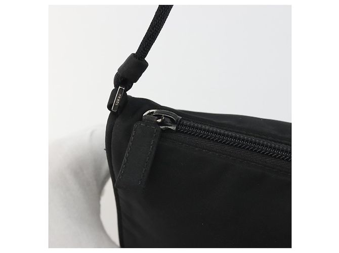 PRADA Accessory Pouch Nylon Black Silver - view 10