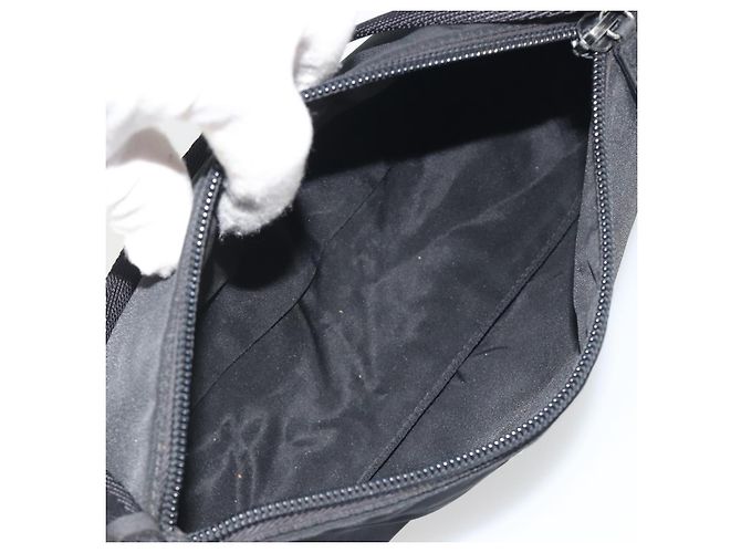 PRADA Accessory Pouch Nylon Black Silver - view 11