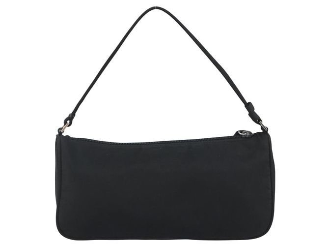 PRADA Accessory Pouch Nylon Black Silver - view 2