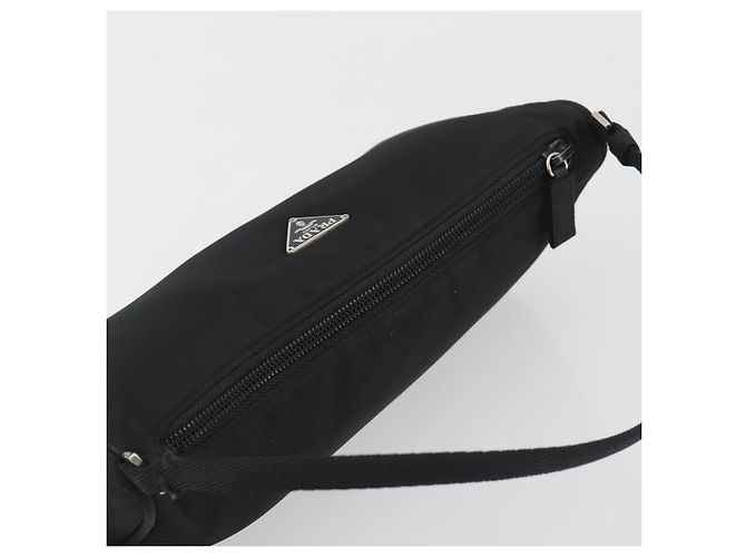PRADA Accessory Pouch Nylon Black Silver - view 6