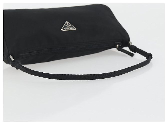 PRADA Accessory Pouch Nylon Black Silver - view 7