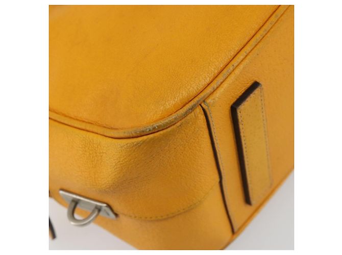 PRADA Hand Bag Leather Yellow Silver - vista 14