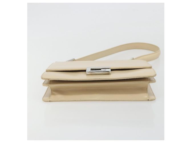 GUCCI Hand Bag Leather Beige Silver 007 406 0265 - vista 10