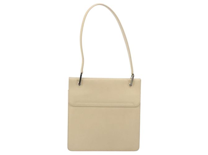 GUCCI Hand Bag Leather Beige Silver 007 406 0265 - vista 3