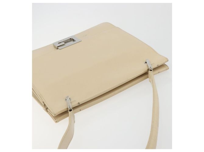 GUCCI Hand Bag Leather Beige Silver 007 406 0265 - vista 6