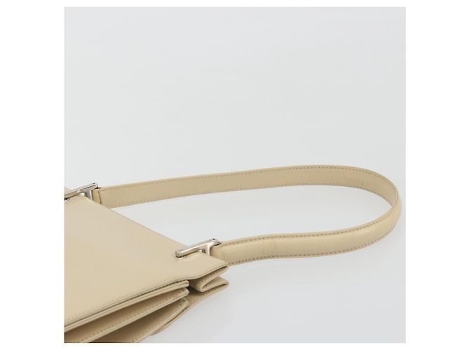 GUCCI Hand Bag Leather Beige Silver 007 406 0265 - vista 9