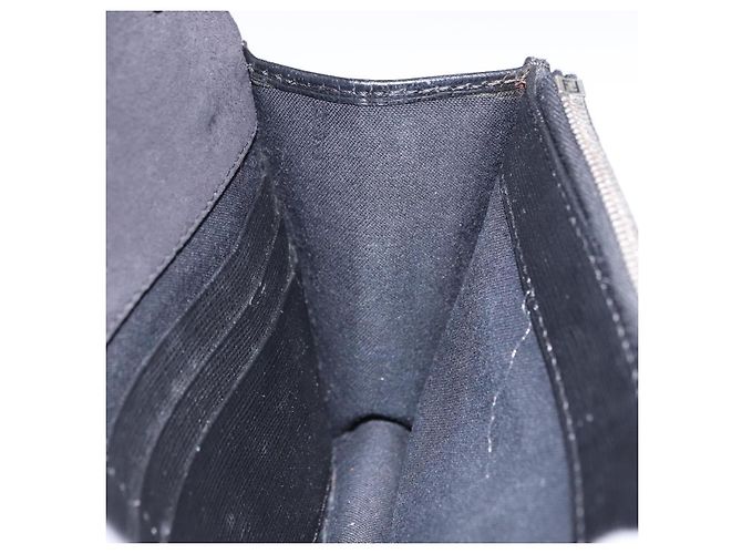 FENDI Karito Chain Shoulder Wallet Leather Black Silver 8M0346 - vista 18