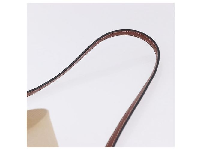 Chloé Chloe Woody Small Basket Shoulder Bag Raffia Beige - vista 10