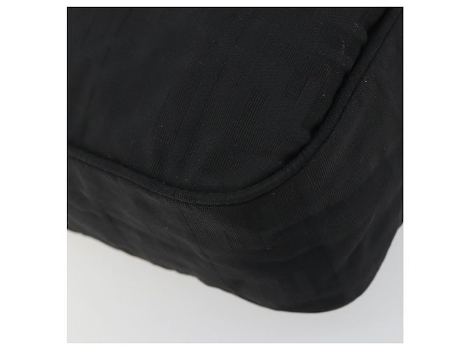 FENDI Zucca Canvas Shoulder Bag Black - vista 14
