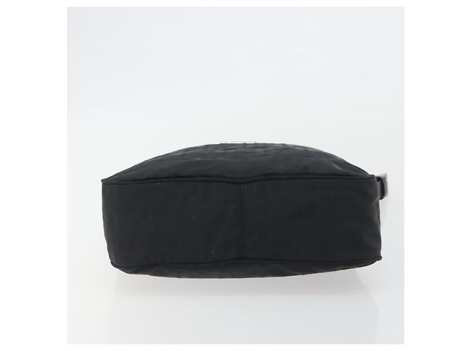 FENDI Zucca Canvas Shoulder Bag Black - vista 5