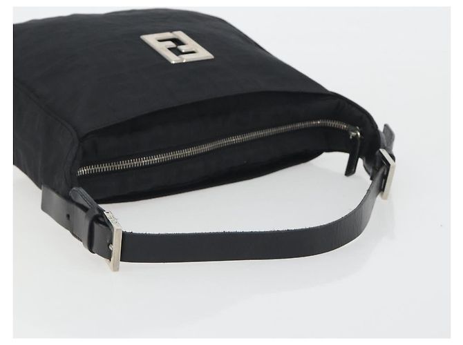 FENDI Zucca Canvas Shoulder Bag Black - vista 7