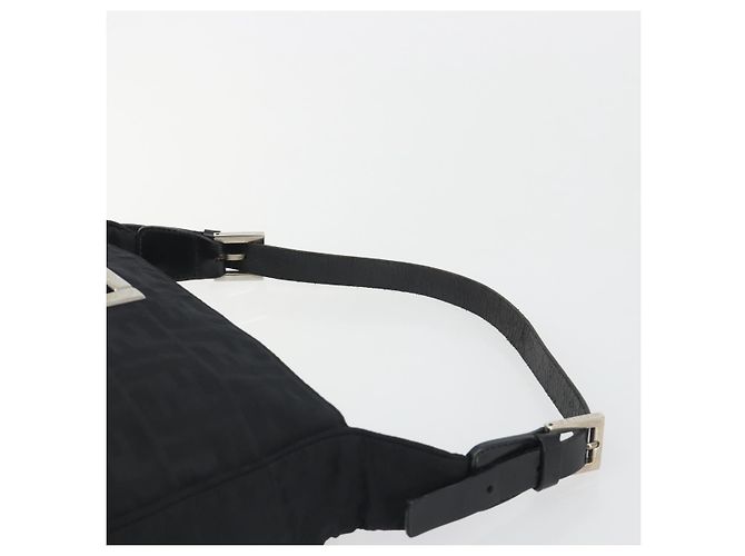 FENDI Zucca Canvas Shoulder Bag Black - vista 8