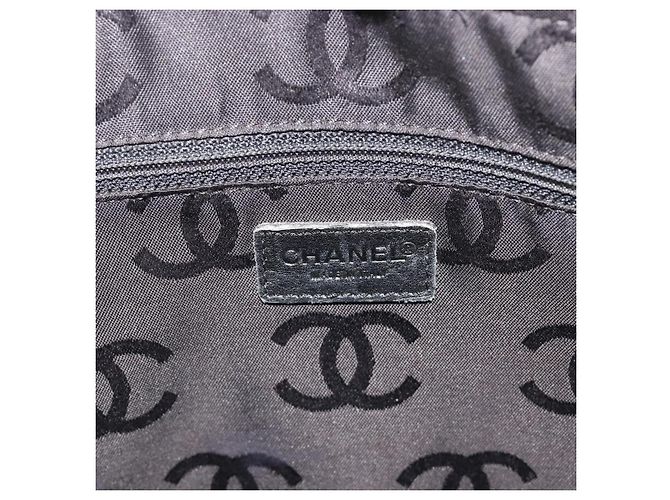 CHANEL Wild Stitch Hand Bag Leather Black CC - vista 17