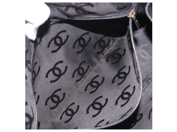 CHANEL Wild Stitch Hand Bag Leather Black CC - vista 22