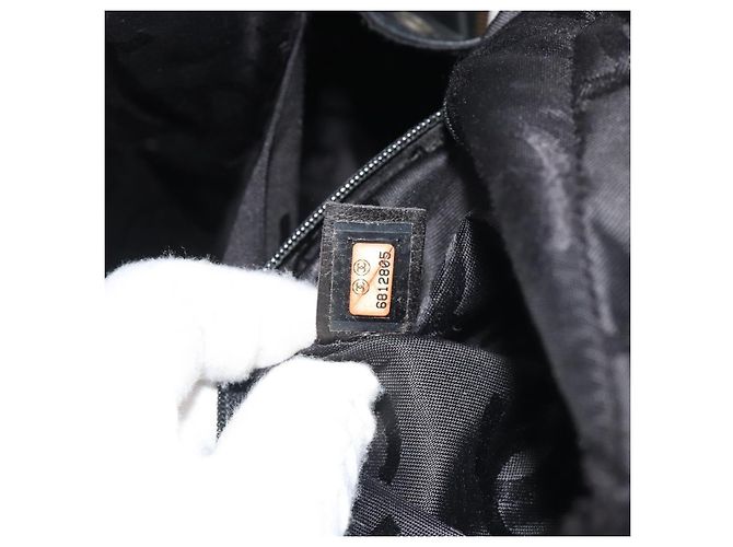 CHANEL Wild Stitch Hand Bag Leather Black CC - vista 25