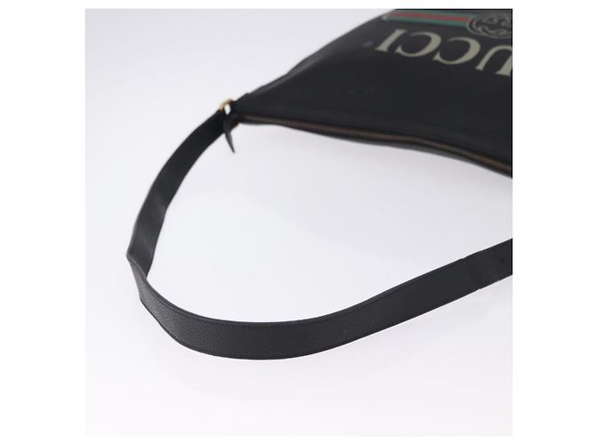 GUCCI Shoulder Bag Leather Black Gold Tone 523588 - vista 7