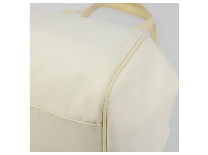 Christian Dior Hand Bag Nylon White Silver - vista 12
