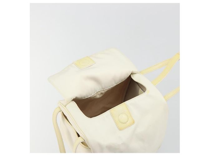 Christian Dior Hand Bag Nylon White Silver - vista 17