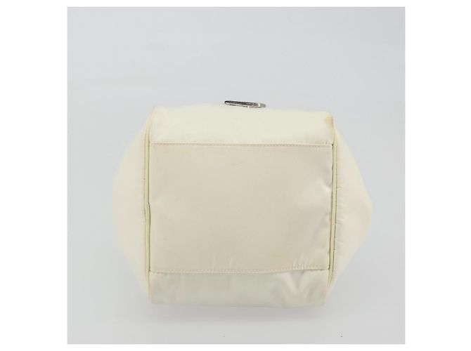 Christian Dior Hand Bag Nylon White Silver - vista 9