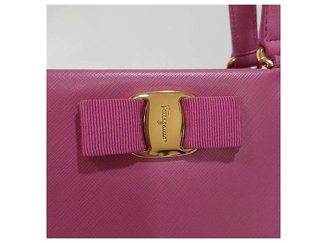 Salvatore Ferragamo Borsa Tracy Tote e a tracolla Rosa - vista 3