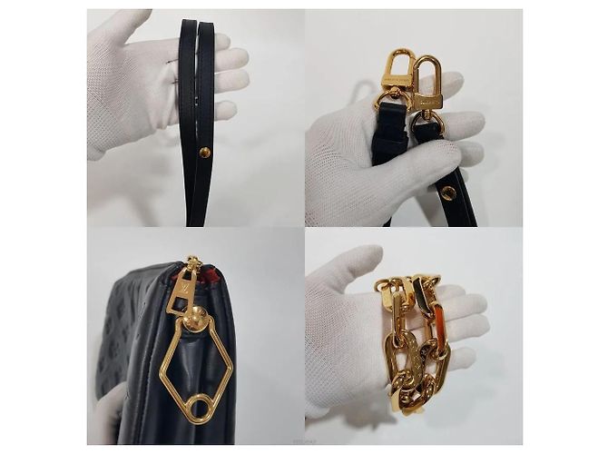Louis Vuitton Borsa a tracolla BB Chain con chip Nero - vista 6